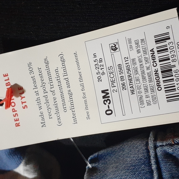 Baby Cat & Jack 2-Piece Short Set | 0-3M | Heather - Picture 8 of 8